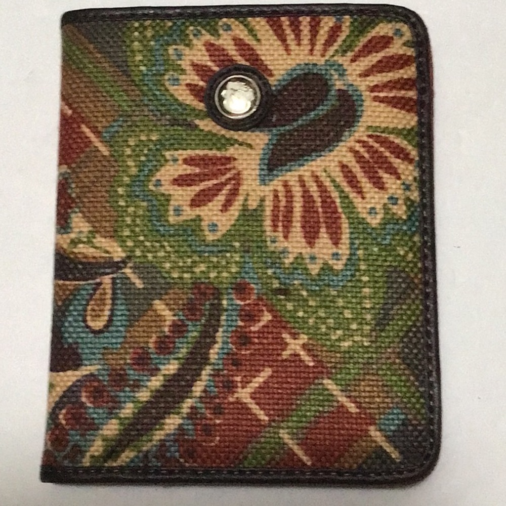 Spartina Logo Daufuskie Island Mermaid Linen & Leather Notebook Journal NWOT